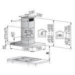 V-Zug DIPQ12LG 120厘米 880m³/h DIPQ 島式抽油煙機 (長煙囪)