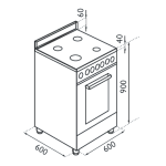 Ricco 意高 RC-6600S 60厘米 全座式四爐頭石油氣櫃爐
