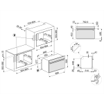 Smeg SF9390X1 80公升 嵌入式電焗爐 