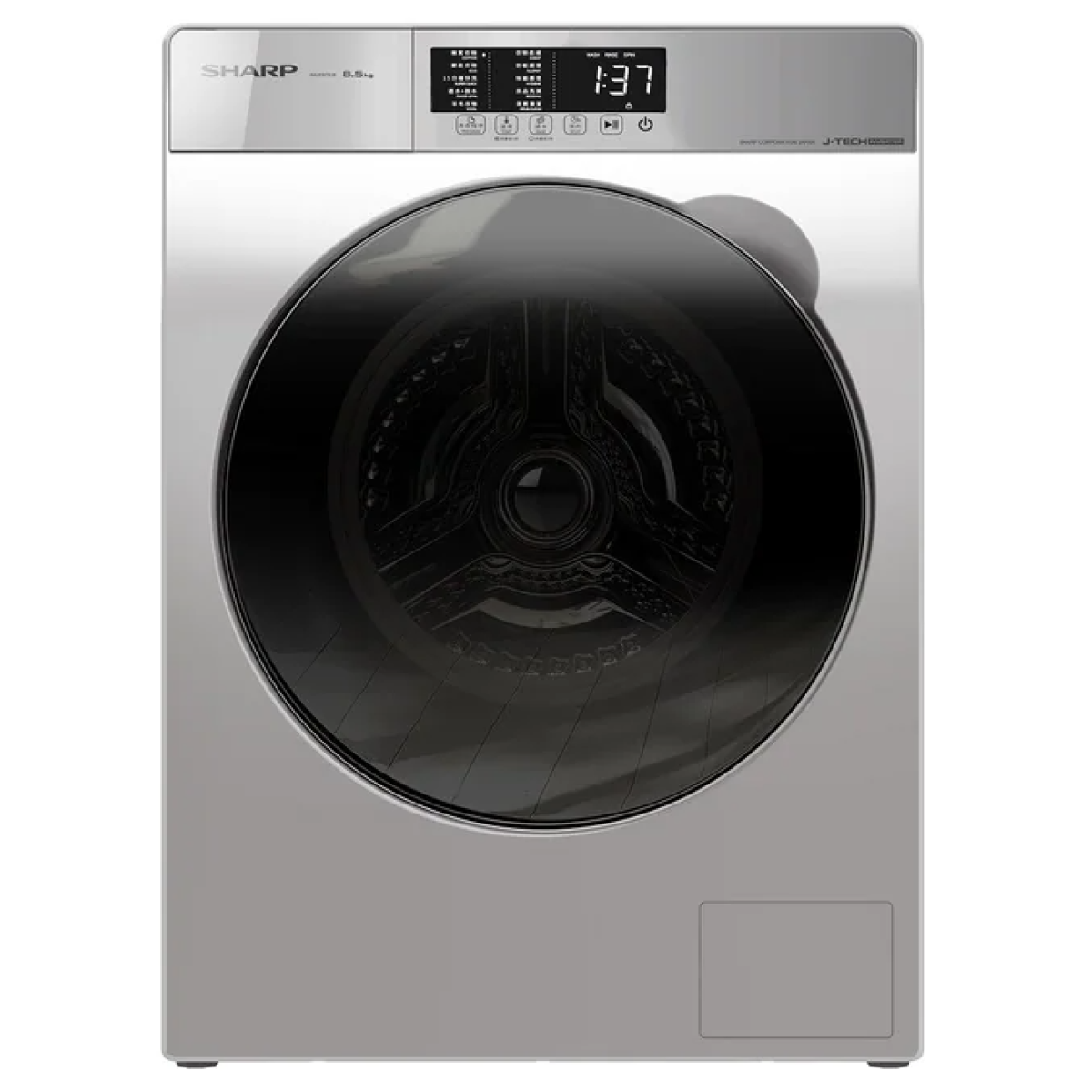 Sharp 聲寶 ES-W850K-W 8.5公斤 1200轉 J-Tech 日本變頻技術 前置式全自動洗衣機 (淺灰色)