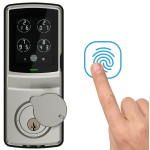 Lockly PGD728F-SG Secure Plus PIN Genie™ 專利防偷窺按鍵+3D指紋+藍牙+鎖匙 智能平頭電子門鎖 (緞面鎳色)