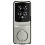 Lockly PGD728F-SG Secure Plus PIN Genie™ 專利防偷窺按鍵+3D指紋+藍牙+鎖匙 智能平頭電子門鎖 (緞面鎳色)