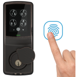 Lockly PGD728F-VB Secure Plus PIN Genie™ 專利防偷窺按鍵+3D指紋+藍牙+鎖匙 智能平頭電子門鎖 (威尼斯古銅色)