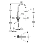 3M FF100+31724000 FF100 濾水系統 連Grohe 31724000 淨水水龍頭
