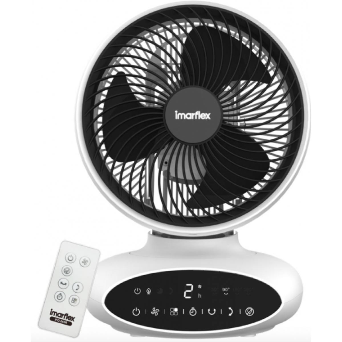 Imarflex 伊瑪牌 IFQ-243R 9吋『極龍卷』遙控全方位循環扇