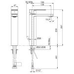 Kohler K-23475T-4-AF Parallel™ 中高身單把手面盆龍頭 (法蘭金色)