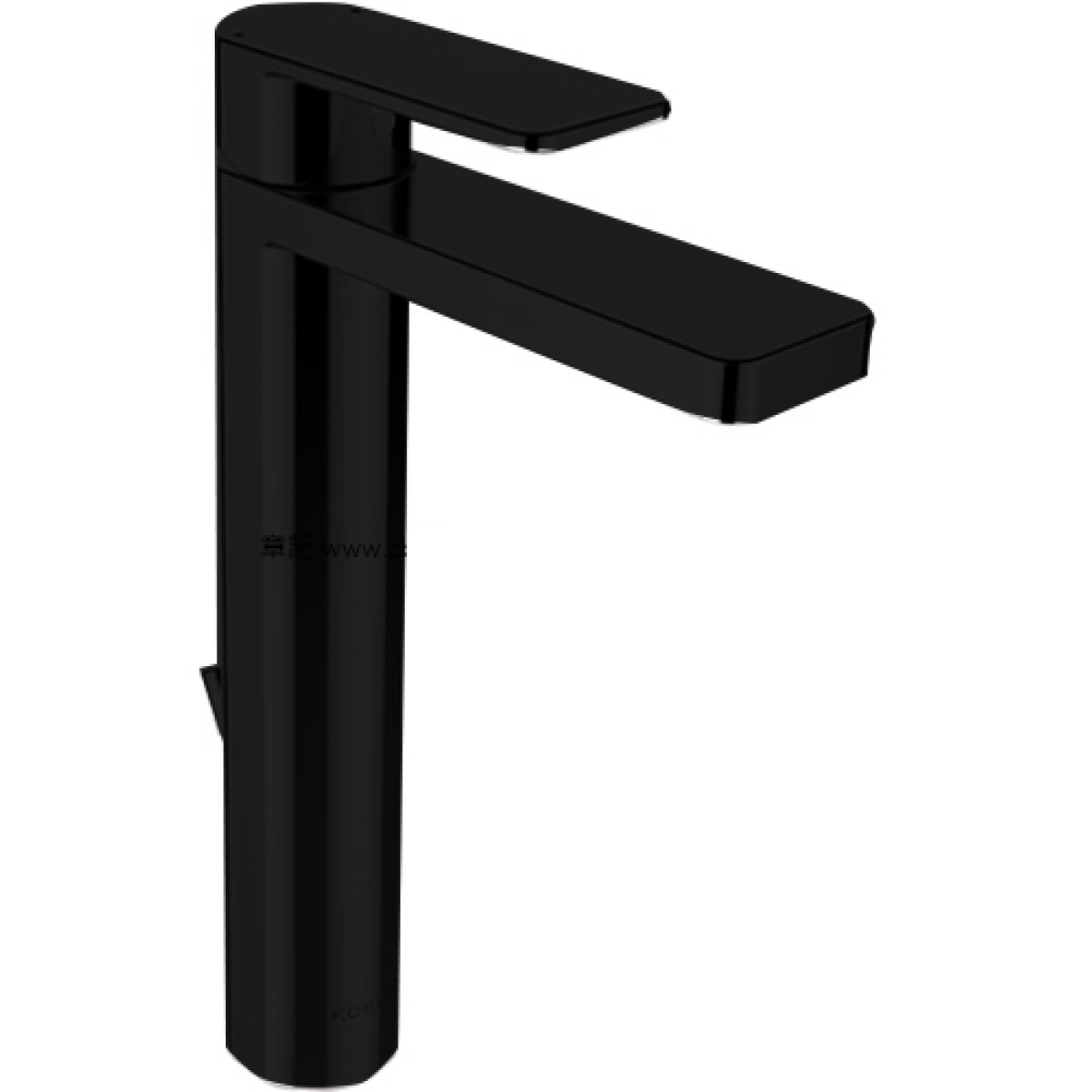 Kohler K-23478T-4-BL Parallel™ 超高身單把手面盆水龍頭 (黑色)
