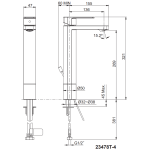 Kohler K-23478T-4-BL Parallel™ 超高身單把手面盆水龍頭 (黑色)