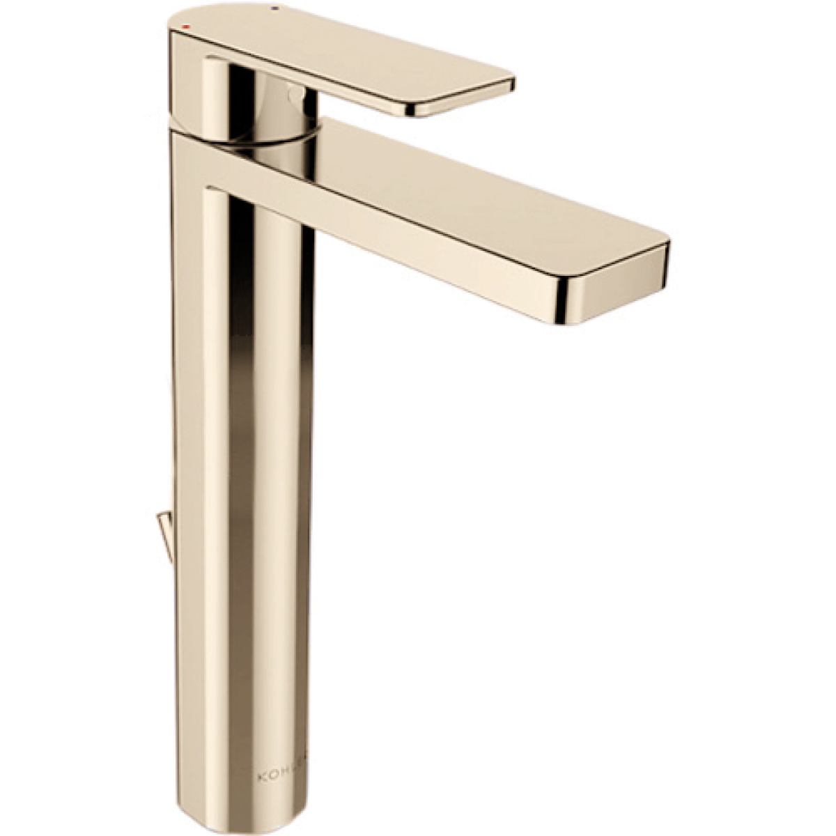 Kohler K-23478T-4-AF Parallel™ 超高身單把手面盆水龍頭 (法蘭金色)