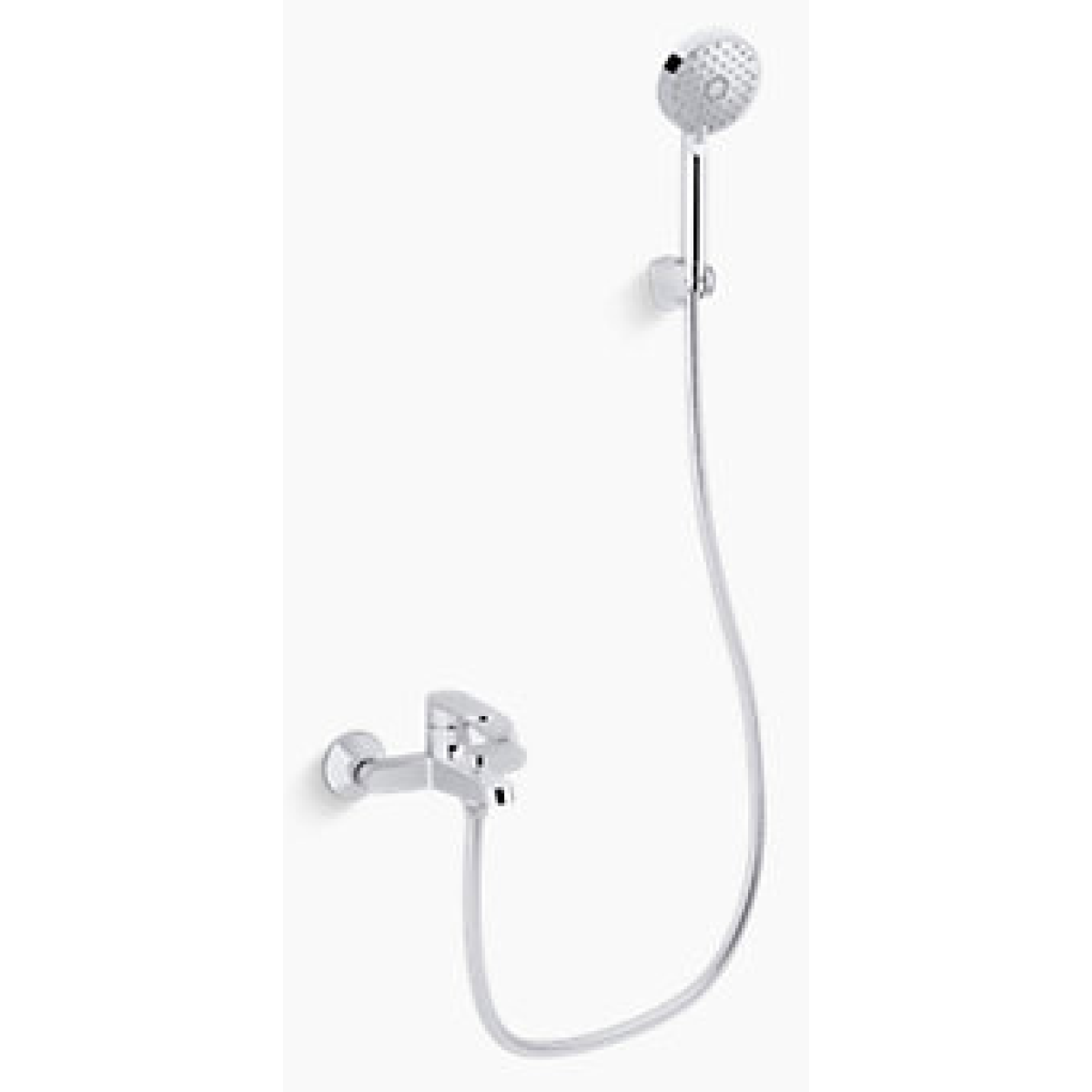 Kohler K-28194T-4-CP Beam 掛牆式浴缸與淋浴龍頭 (拋光鍍鉻)