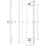 Kohler K-72740T-CP 60mm Rainjoy 花灑滑動支架