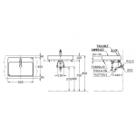 TOTO LW951CJ 方形檯上洗手盆