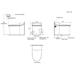 Kohler K-77797MY-SG-0 Eir 智能座廁 (P-Trap) (金色) (不包含風琴喉)