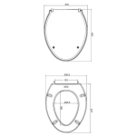 Kohler K-17660X-0 OVE™ 緩降廁板