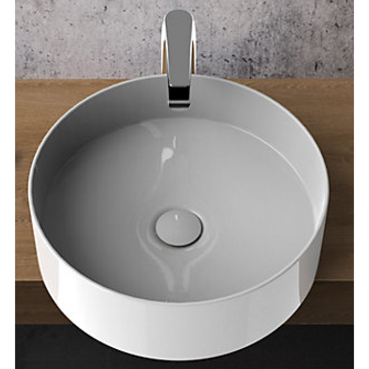 Kohler K-26677T-0 Mica 圓形半崁式面盆