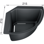 Blanco 235866 角落掛盤