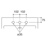 Kohler K-14715X-8-0 24吋 Parliament 台上式面盆 (8"龍頭孔)