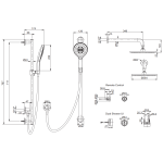 Kohler K-22327T-7-CP DTV Mode 花灑組合套裝 (拋光鍍鉻)
