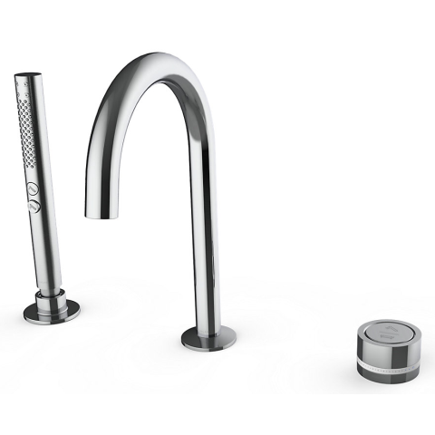 Kohler K-22328T-7-CP DTV Mode 缸邊式浴缸花灑龍頭組合套裝 (拋光鍍鉻)