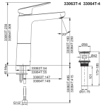 Kohler K-33064K-4-AF Accliv 高出水口單把手抽拉式面盆龍頭 (法蘭金)