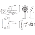 Kohler K-24749X-4-CP HONESTY™ 掛牆式淋浴龍頭