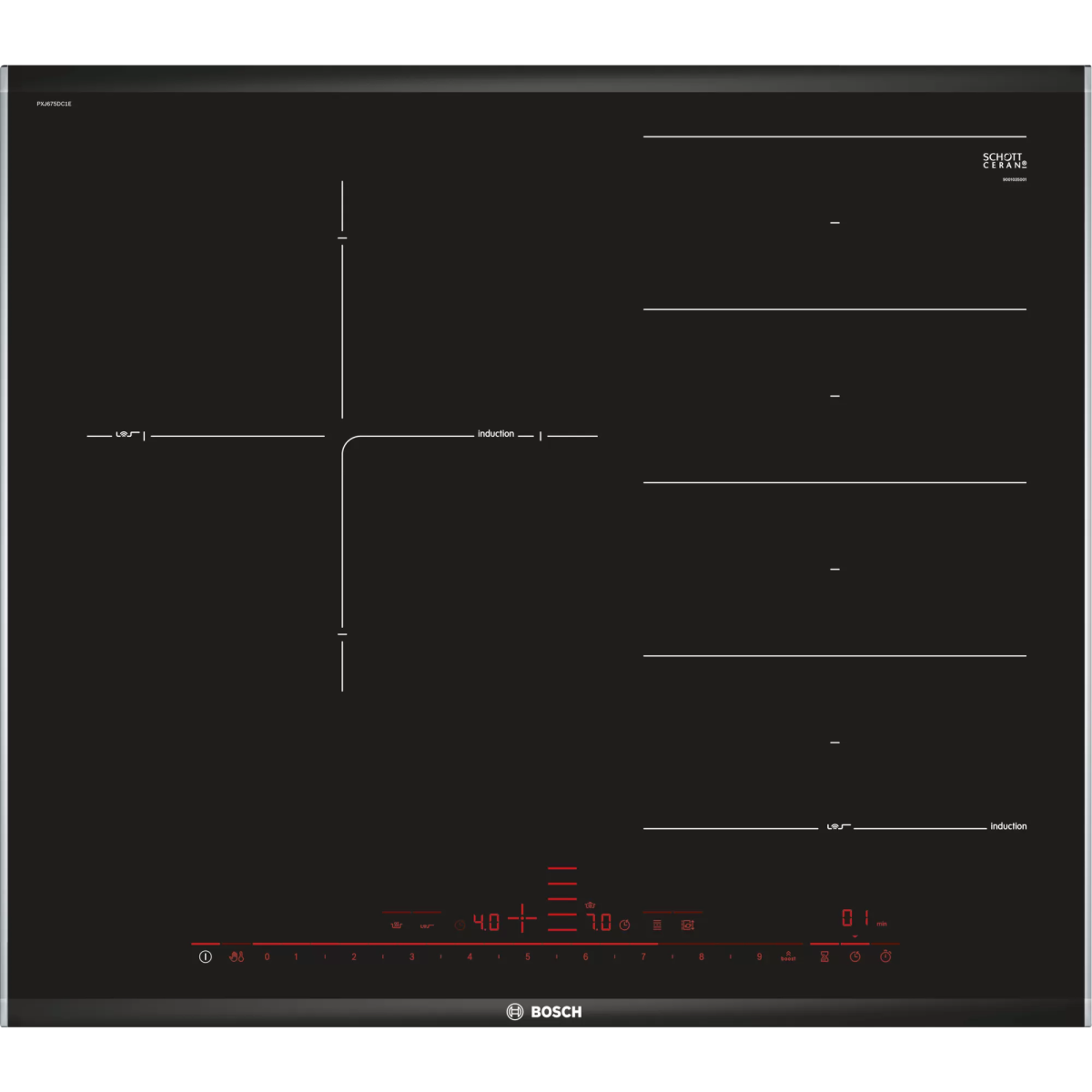 Bosch PXJ675DC1E 60厘米 Series 8 嵌入式三頭電磁爐