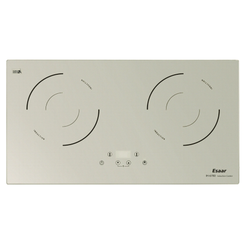 Esaar 德國薏莎 IH-6780GD 65厘米 2800W 座檯/嵌入式雙頭電磁爐 (金色)