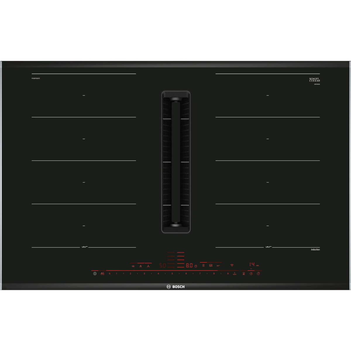 Bosch PXX875D67E 80厘米 Series 8 嵌入式抽油煙機電磁爐