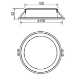 Panasonic 樂聲 NNV70046WE1A LED 筒燈 (9W)