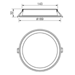 Panasonic 樂聲 NNV70038WE1A LED 筒燈 (15W)