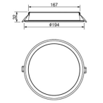Panasonic 樂聲 NNV70039WE1A LED 筒燈 (18W)