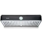 Baumatic BE712BL 70厘米 1300m³/h 電熱除油 超靜超強力 易拆式抽油煙機 (黑鋼色) (3段風速控制)