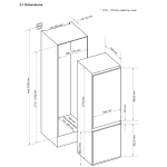Cristal 尼斯 BS276EW 240公升 嵌入式雙門雪櫃