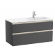Roca 3279A2+857403153 The Gap 左翼一體式面盆+雙抽屜面盆櫃套裝 (炭灰色)