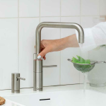 Quooker 3FSRVS Fusion Square 一體式水龍頭 + PRO3 滾水水箱 (拉絲不鏽鋼)