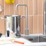 Quooker 3NSRVS Nordic Square 一體式水龍頭 + PRO3 滾水水箱 (拉絲不鏽鋼)