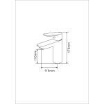 Well Bloom Italy 4SET165RM 165系列拉絲玫瑰金色4件龍頭套裝