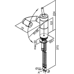 Damixa 2982174 ARC 冷熱水水龍頭 (鍍鉻色/黑色)