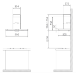 Fujioh 富士皇 FR-HT2190V 90厘米 排氣型 煙囪式抽油煙機 (黑色)