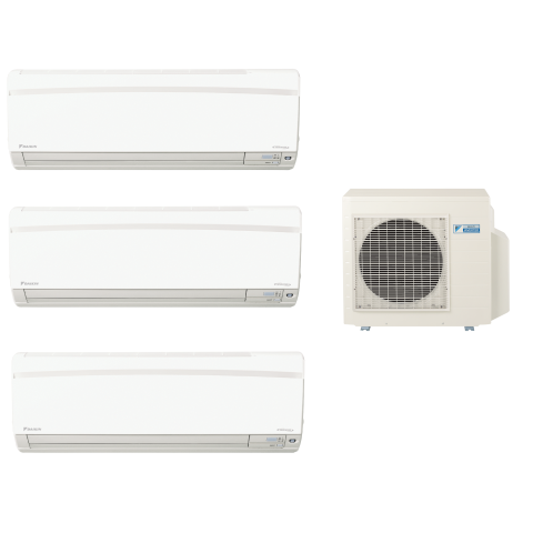 Daikin 大金 1拖3 1.0匹+1.0匹+1.0匹 超級變頻冷暖 多聯型分體冷氣機 (3MXS68LVMA9+FTXS25KVMNx3)
