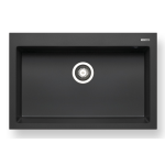 Pyramis 百利美 070045611 Istros 花崗岩廚房昇盤 (76x50) 1B (炭黑色)