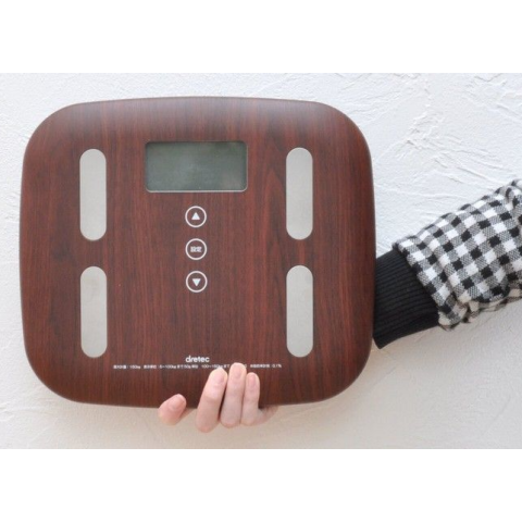 Dretec BS-244-DW 體重體脂磅 （棕色）