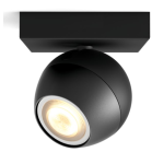 Philips 飛利浦 50471 Buckram Hue 黃白光單頭射燈 1x5W 230V (黑色) (藍牙版) (929003048701)