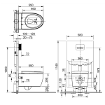 Inax AC952 S600 掛牆高咀座廁 (不包含風琴喉)