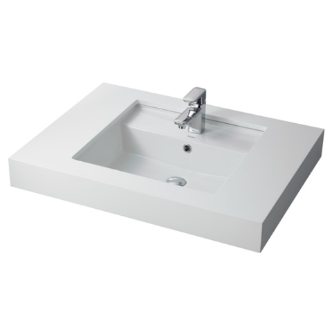 TOTO LW586RCB 檯下式洗手盆 (帶龍頭孔)