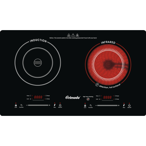 Primada 寶康達 PIC2820 73厘米 嵌入式電陶電磁雙頭爐