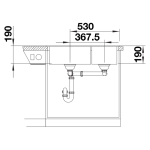 Blanco 526224 Legra 8 雙盆昇盤 (瀝青色 Anthracite)