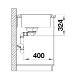 Blanco 526224 Legra 8 雙盆昇盤 (瀝青色 Anthracite)
