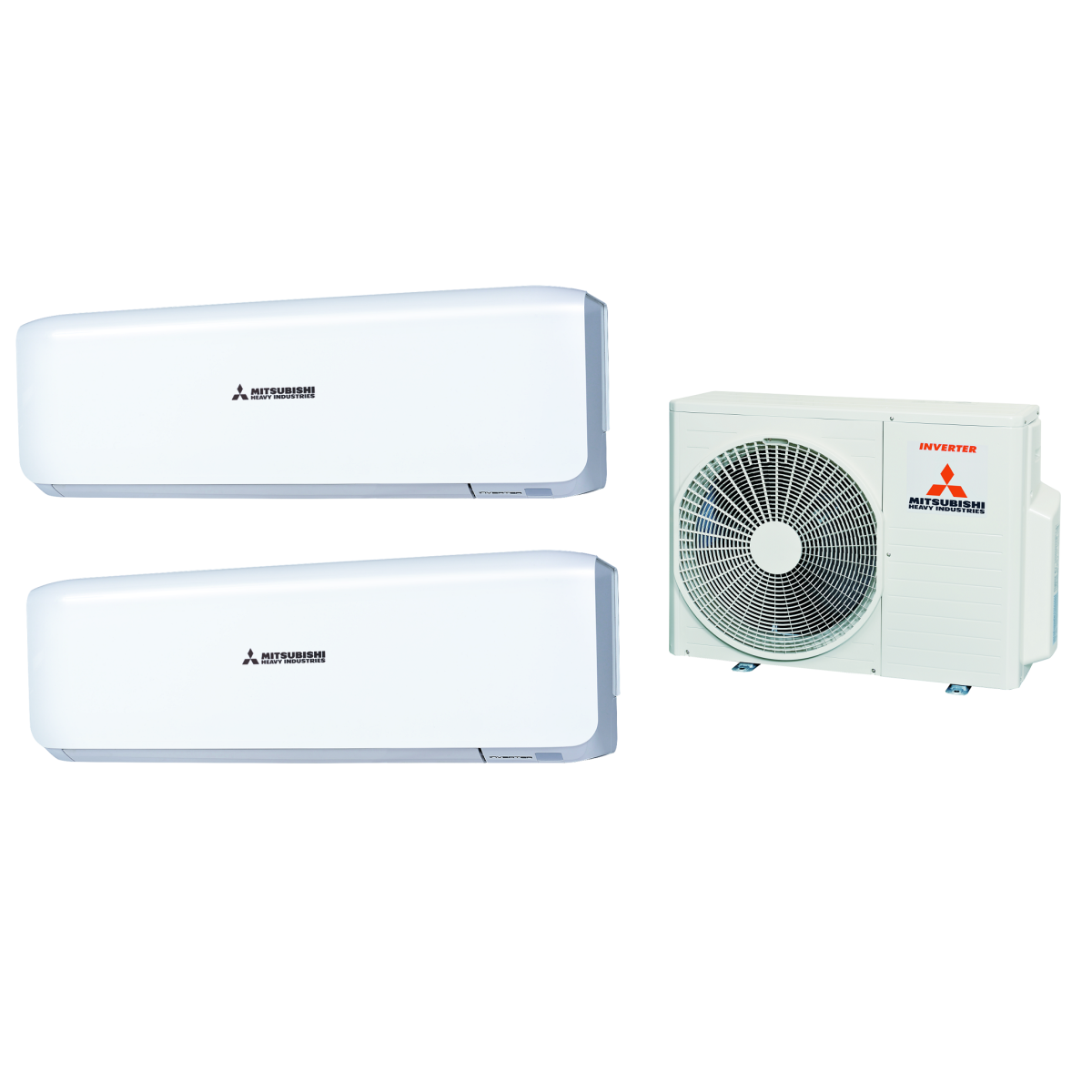 Mitsubishi Heavy 三菱重工 1.0匹x2 一拖二 家用變頻冷暖 多聯分體式冷氣機 (SRK25ZSx2/SCM50ZS-S1)