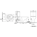 TOTO CW781RPB 緊密分體座廁(連原裝板) (不包含風琴喉)